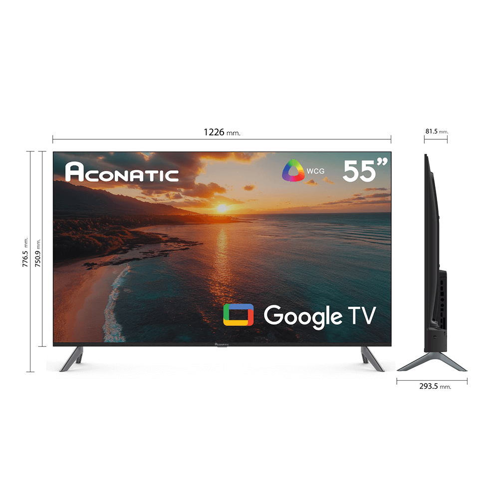 คิวแอลอีดีทีวี ทีวี ACONATIC 55 นิ้ว GOOGLE ทีวี 4K 55QS1000AN (รับประกัน 3 ปี)_4